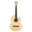 Violão clássico eletro-acustico lorenzzo 39" - slim cutaway - nylon - natural fosco - vtlsc1954n