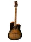 Violão Cutaway Zellmer Eletroacústico Heritage Greyburst Brilhante