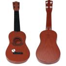 Violão De Plastico Marrom Com Palheta 55cm