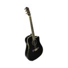 Violão eletrico Dreadnought aço WS-25 EQ BK - TAGIMA