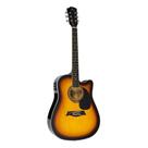 Violao Eletrico Michael Folk Cutaway VMF361 SB Aço Sunburst