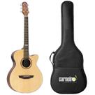 Violão Elétrico Mini Jumbo Strinberg SA200C NS Fosco + Capa