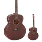 Violão Elétrico Strinberg Semi Jumbo Cordas de Aço SJ200 SMS Fosco Satin