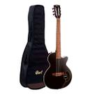 Violão eletro acústico ( 6 cordas nylon ) cort sunset nyletric ii bk c/ bag