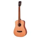 Violão eletroacústico cort ad mini op aço natural com capa