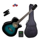 Violão Eletroacústico Giannini Aço GSF-1D CEQ Dark Blue + Capa + Correia + Palhetas Violão Eletroacústico Giannini Aço GSF-1D CEQ Dark Blue + Capa + Correia + Palhetas