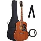 Violão Eletroacústico Michael Galaxy VM925DT MH Mahogany + Capa + Correia + Cabo P10 Violão Eletroacústico Michael Galaxy VM925DT MH Mahogany + Capa + Correia + Cabo P10