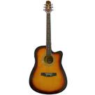 Violão Folk Cutway Com EQ5B Sunburst WF10 SB Winner