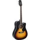 Violão Folk Eletroacústico Aço GIANNINI GDC-1 CEQ Satin Vintage Sunburst *