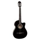Violão Giannini Eletroacústico Nylon Flat NF-14 Preto *