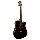 Violao giannini gf-1d ceq bk folk cutaway eletroacustico black