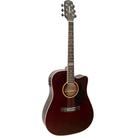 Violão Giannini GF-1D CEQ Eletroacustico Translucent Dark Wine (TDW)