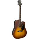 Violão Giannini GF1D CEQ Eletroacústico Aço Honey Burst