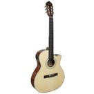 Violao giannini gny plus ceq ng plus nylon grand auditorium cutaway natural