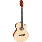 Violão Giannini GSF-1D CEQ Eletroacustico Aço Natural GLOSSY *