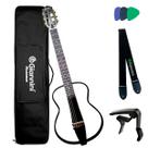 Violão giannini roadman elétrico nylon grmn bk c/ bag