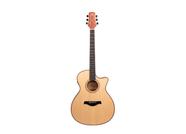Violão PHX J White AHGC100NS Cutway Eletroacústico Natural Satin