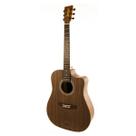 Violão rozini rx315acfctlp brasil folk 6c cutway acústico louro preto fosco