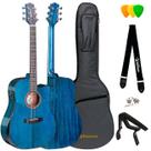 Violão waldman folk sólido abadia dcex-1841 bl c/ bag