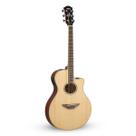 Violão yamaha apx600 flat eletroacústico natural aço