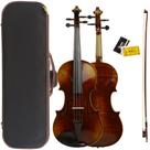 Violino 4,4 Feito à Mão Verniz à Óleo Fundo Inteiro Madeira Maciça com Arco Estojo e Breu Ajustado por Luthier Z320S