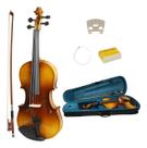 Violino Acústico Konig Completo Arco Estojo Ajustado Luthier