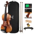 Violino Cecilio 4/4 em tamanho real Hand Oil Rub Highly Flamed