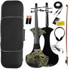 Violino Elétrico 4/4 Profissional Orquezz Preto/Amarelo