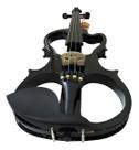 Violino Elétrico Barth 4 4 Preto Completo Corpo Sólido, Case, Arco, Fone e Cabo P10 P2