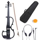 Violino elétrico Cecilio Silent Solid Wood tamanho completo 4/4 preto