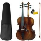 Violino Orquezz Iniciante 4,4 Madeira Laminada Cor Escura Verniz PU Acetinado Com Estojo Arco Breu Z120B