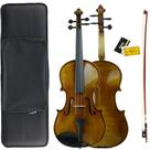 Violino Orquezz Strad 4,4 Oficina Madeira Maciça Atiro e Abeto com Estojo Arco e Breu Ajustado por Luthier Z2540I
