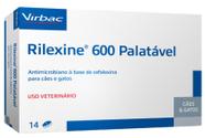 Virbac Rilexine 600 Palatável Cães e Gatos 14cpr