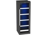 Visa Cooler Expositor Cervejeiro Porta Vidro 200L Blue Light Expvqbl 200 - Venax Preto Fosco