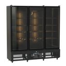 Visa Cooler Expositor de Bebidas 3 Portas Prime Preto PREV3P 220V - Venâncio