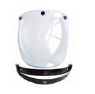 Viseira C/ Flip Capacete Moto Bolha Bubble Custom Anti Risco