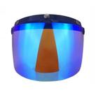 Viseira C/ Flip Capacete Moto Bolha Bubble Custom Camaleão