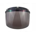Viseira C/ Flip Capacete Moto Bolha Bubble Custom Fumê