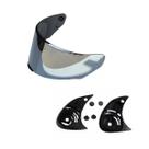 Viseira Capacete LS2 FF350 Cromada Mais Kit Reparo