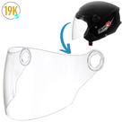 Viseira Cristal para Capacete New Liberty Three Flowers Coyote Elite Gp Pro Tork Aberto - Original Viseira Cristal para Capacete New Liberty Three Flowers Coyote Elite Gp Pro Tork Aberto - Original