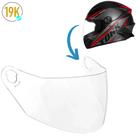 Viseira Cristal para Capacete R8 New Liberty Four Pro Tork Fechado - Original Viseira Cristal para Capacete R8 New Liberty Four Pro Tork Fechado - Original