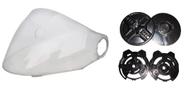 Viseira Cristal Polivisor Antirrisco para Capacete Blade + Reparo Lateral da Viseira