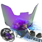 Viseira de futebol CNPMANT No Fog para capacete para jovens e adultos