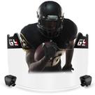 Viseira de futebol GY Football Helmet Viseira transparente para jovens e adultos