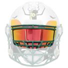Viseira de futebol ZAKVOP Clear Red para adultos e jovens Viseira de futebol ZAKVOP Clear Red para adultos e jovens