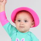 Viseira de Proteção Infantil Menina Siri Kids Rosa Neon