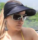 Viseira Feminina com Proteção Solar Uv50+ Turbante Bandana