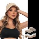 Viseira Feminina Verão Esportiva Fitness Respirável CROCHÊ Caminhada 881 Viseira Feminina Verão Esportiva Fitness Respirável CROCHÊ Caminhada 881
