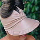 Viseira Turbante com Proteção UV 50+ Bege Viseira Turbante com Proteção UV 50+ Bege