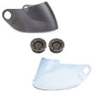 Viseiras Capacete Mixs Fokker Mix5 Fume e Cristal + Reparos